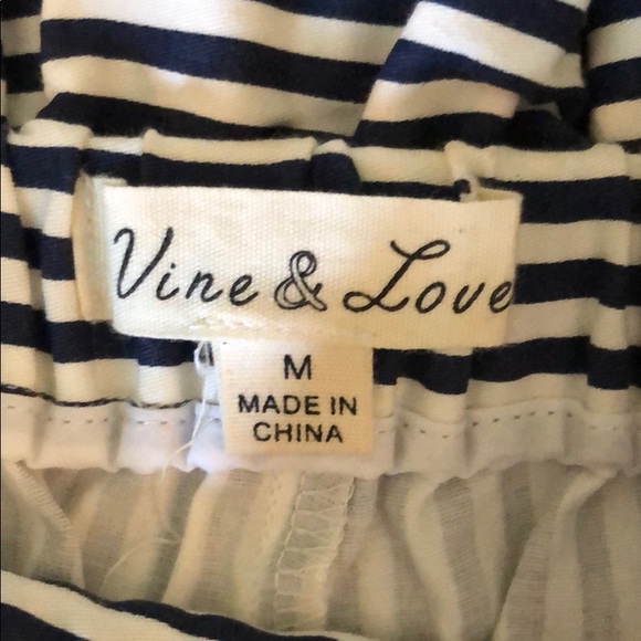 Navy Striped Paper Bag Style Shorts ⚓️ - Picture 3 of 3